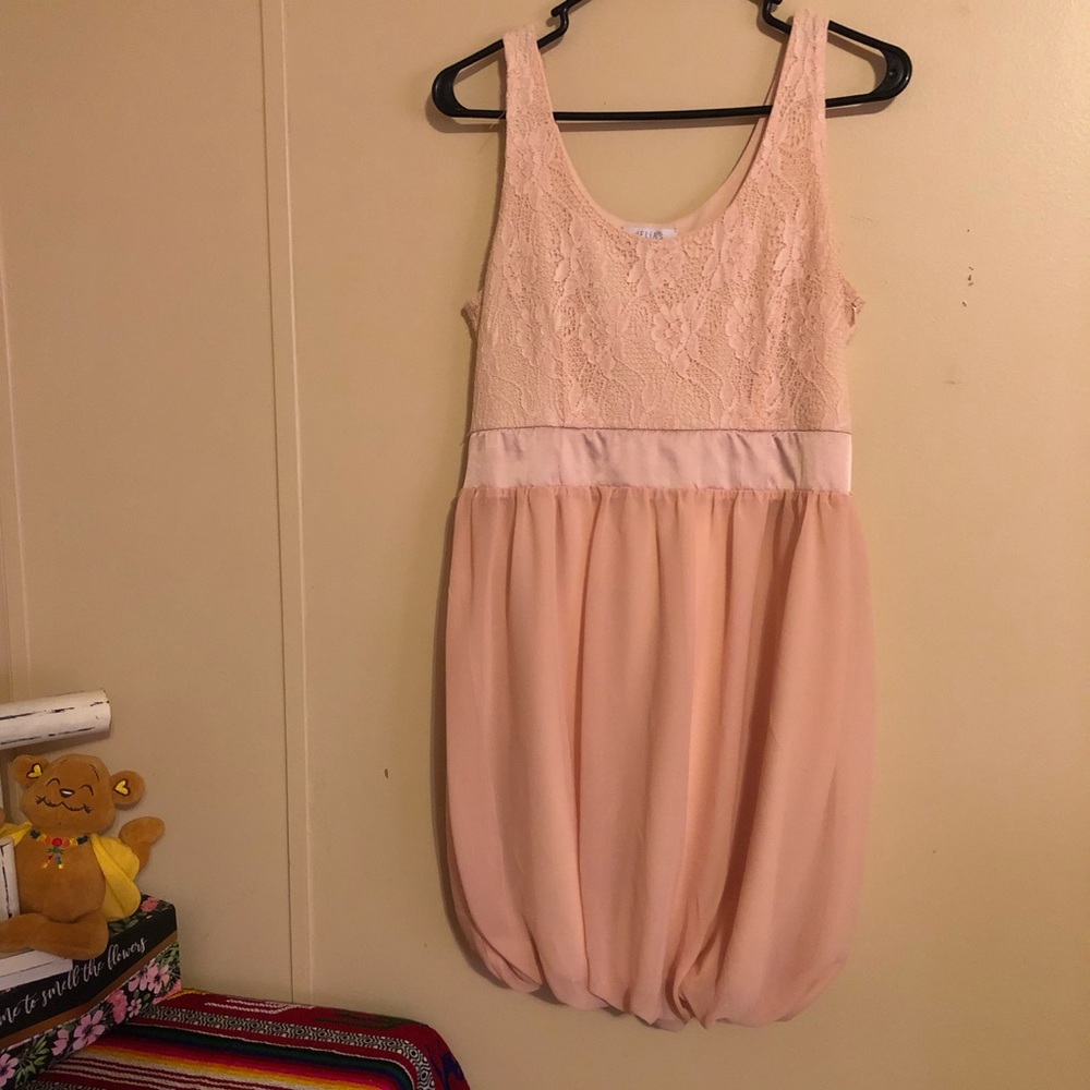 Vintage Y2K Delia’s Lace Overlay Pinafore Dress